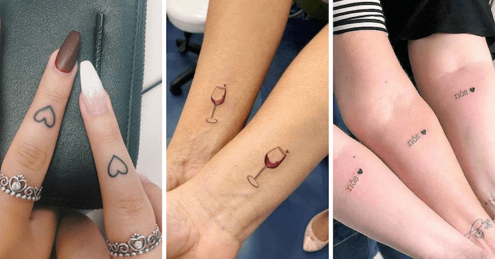 31 Tatuagens pequenas e delicadas para fazer com a sua Melhor Amiga ou Amigas