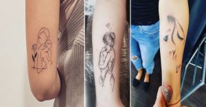 tatuagens de mãe e filho