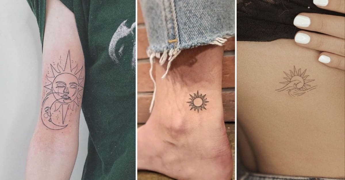 tatuagens femininas de sol