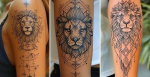 tatuagens femininas de leões