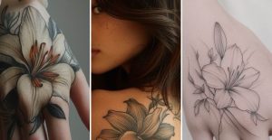tatuagens femininas de lírios