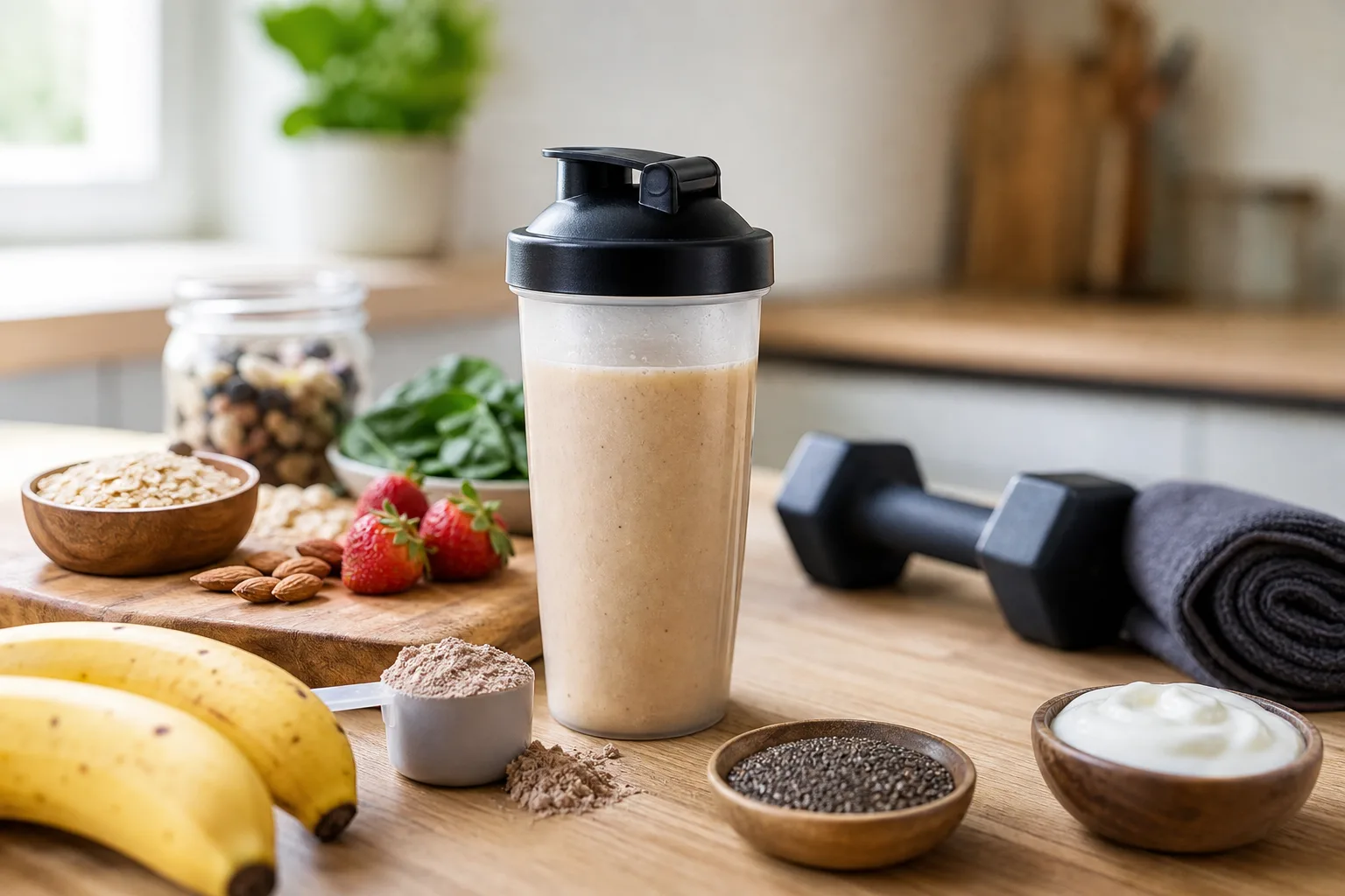 Batido fit antes do treino: quando consumir e o que incluir